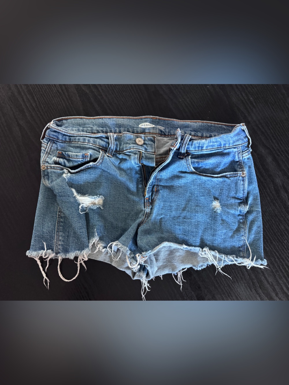 Old Navy Mid Rise Denim Shorts Size 8